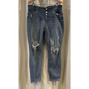 JUDY‎ BLUE LOS ANGELES WOMENS JEANS SIZE 15/32- Button Front Style JB82238LT